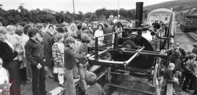 A replica of Trevithick's original locomotive